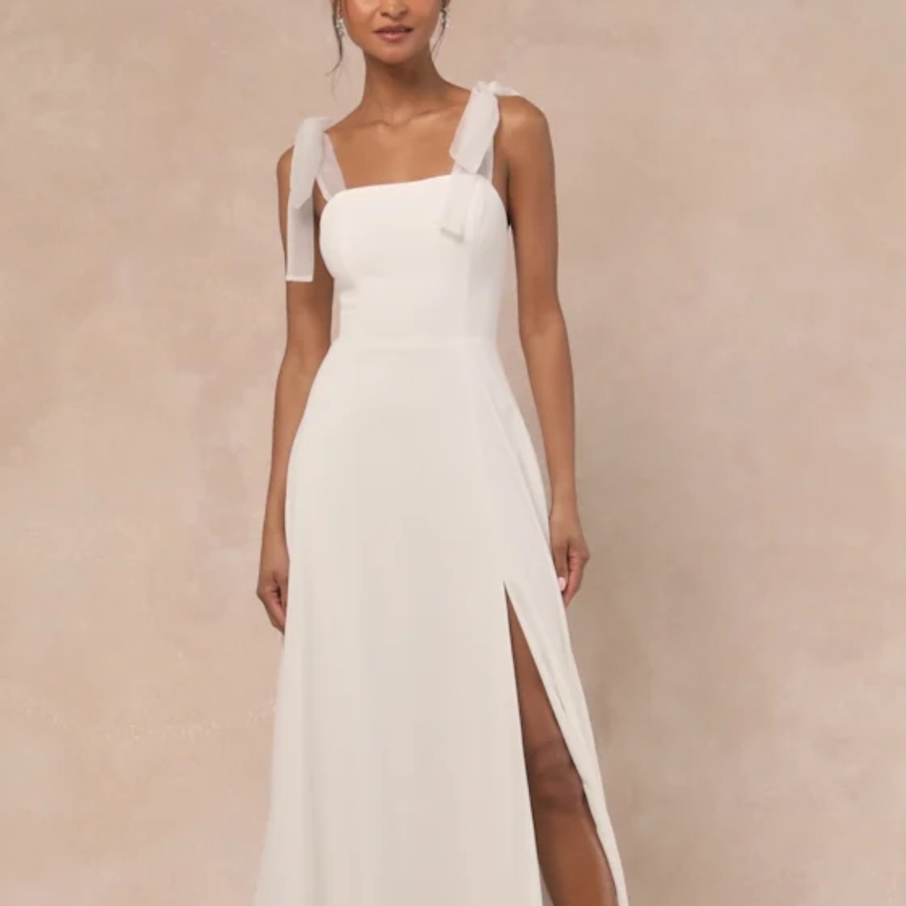 Lulu's White Maxi Dress